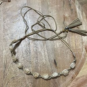 White/Cream small rose headband